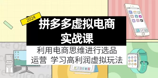 拼多多虚拟电商高利润玩法：虚拟资源选品与运营实战课（14节）