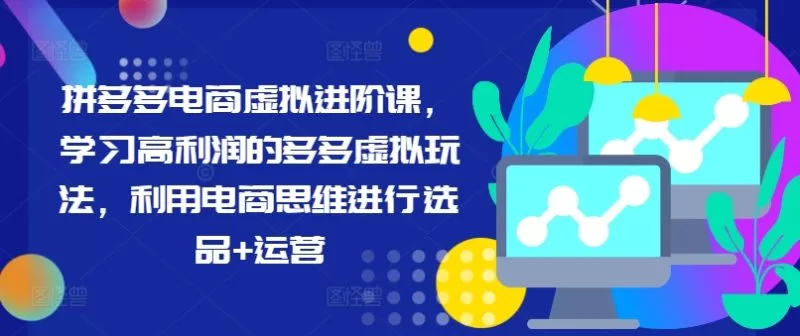 拼多多虚拟进阶课:高利润选品与电商运营实战技巧
