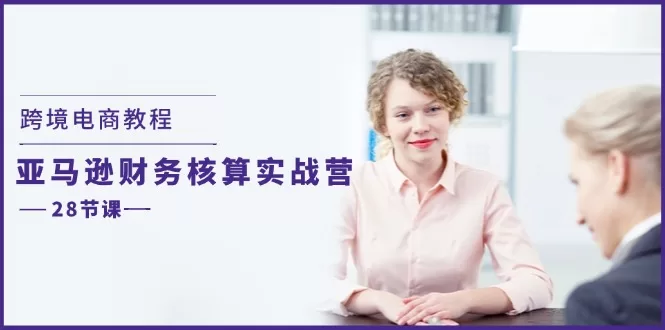 图片[1]-跨境电商教程：亚马逊-财务核算实战营（28节课）-阿灿说钱