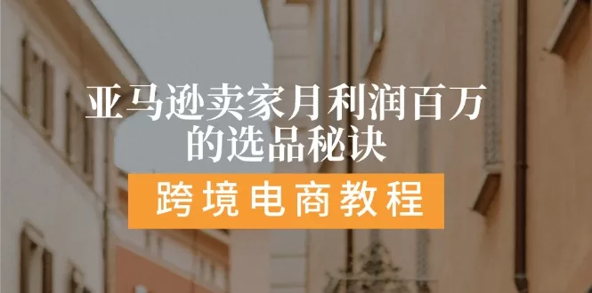 亚马逊卖家月利润百万的选品秘诀：高利润大类目与站点选择