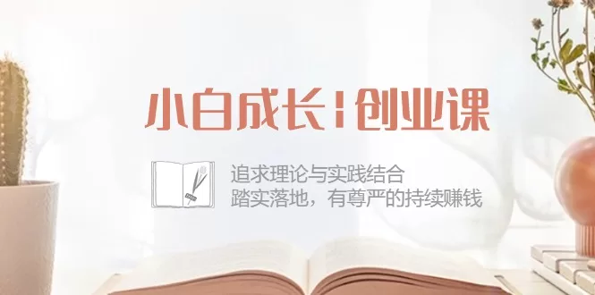 小白创业课42节：理论与实践结合，踏实落地持续赚钱