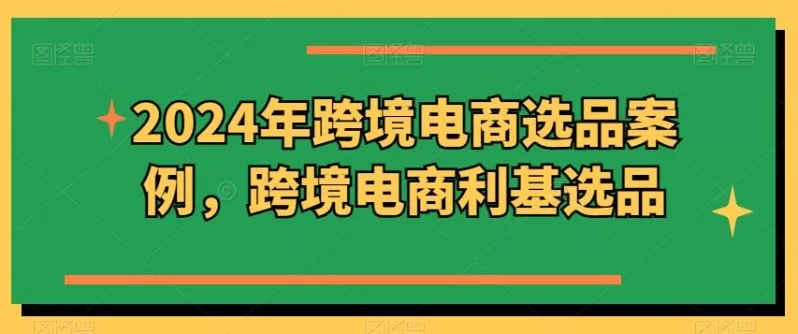 2024跨境电商选品案例:北美利基市场高增长方案