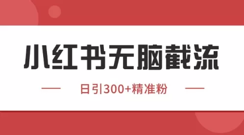 小红书同行截流获客:独家野路子暴力引流玩法揭秘
