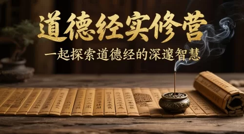 道德经实修营，一起探索道德经的深邃智慧
