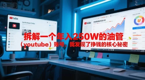 拆解年入250万油管账号：从0到35万粉丝的YouTube赚钱核心秘密