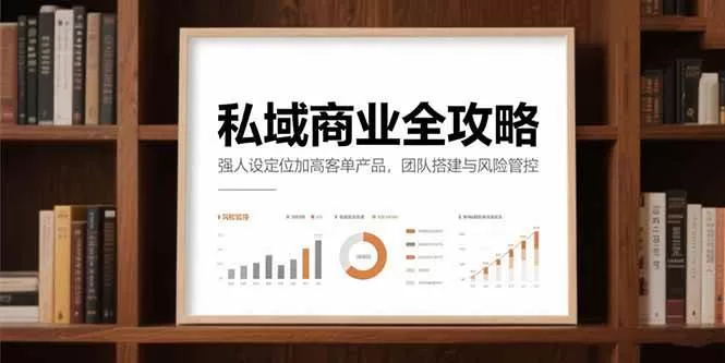 私域商业全攻略：强人设定位+高客单产品，团队搭建与风险管控