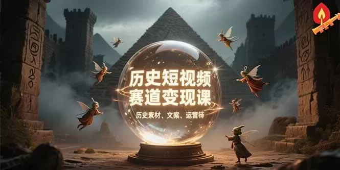 历史短视频变现课:百集素材库+文案剪辑技巧与账号运营全案