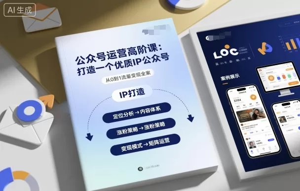 公众号运营高阶课：手把手教你打造优质IP公众号