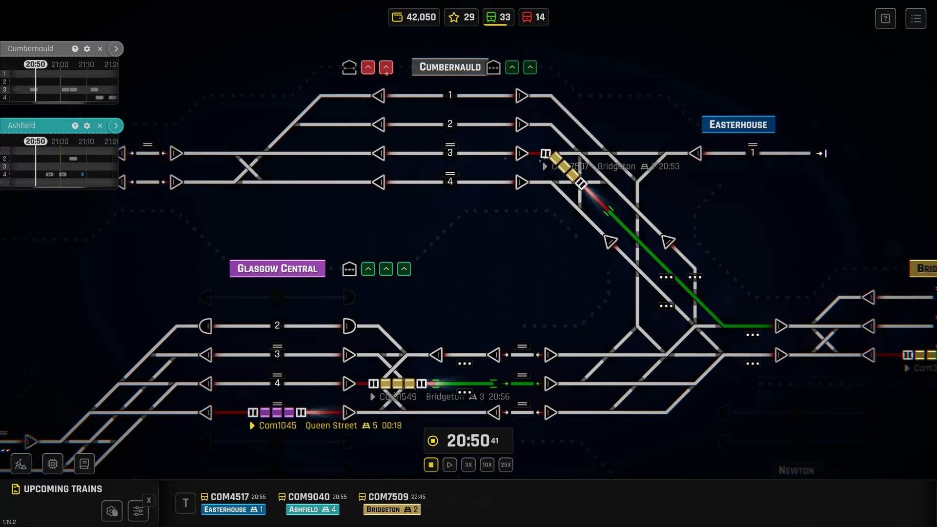 铁路调度模拟器《Rail Route》中文版：调度列车、建造铁路网