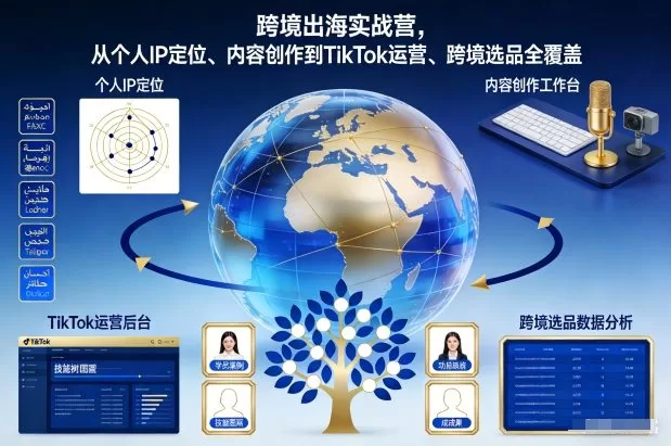 跨境出海实战营:个人IP定位到TikTok选品全攻略