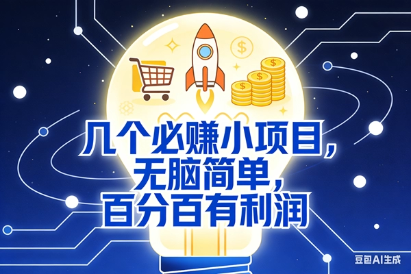9个必赚小项目推荐：副业首选日入300+，简单易操作利润稳