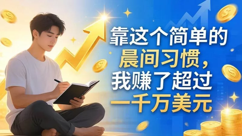 付费文章：靠这个简单的晨间习惯，我赚了超过一千万美元 -1