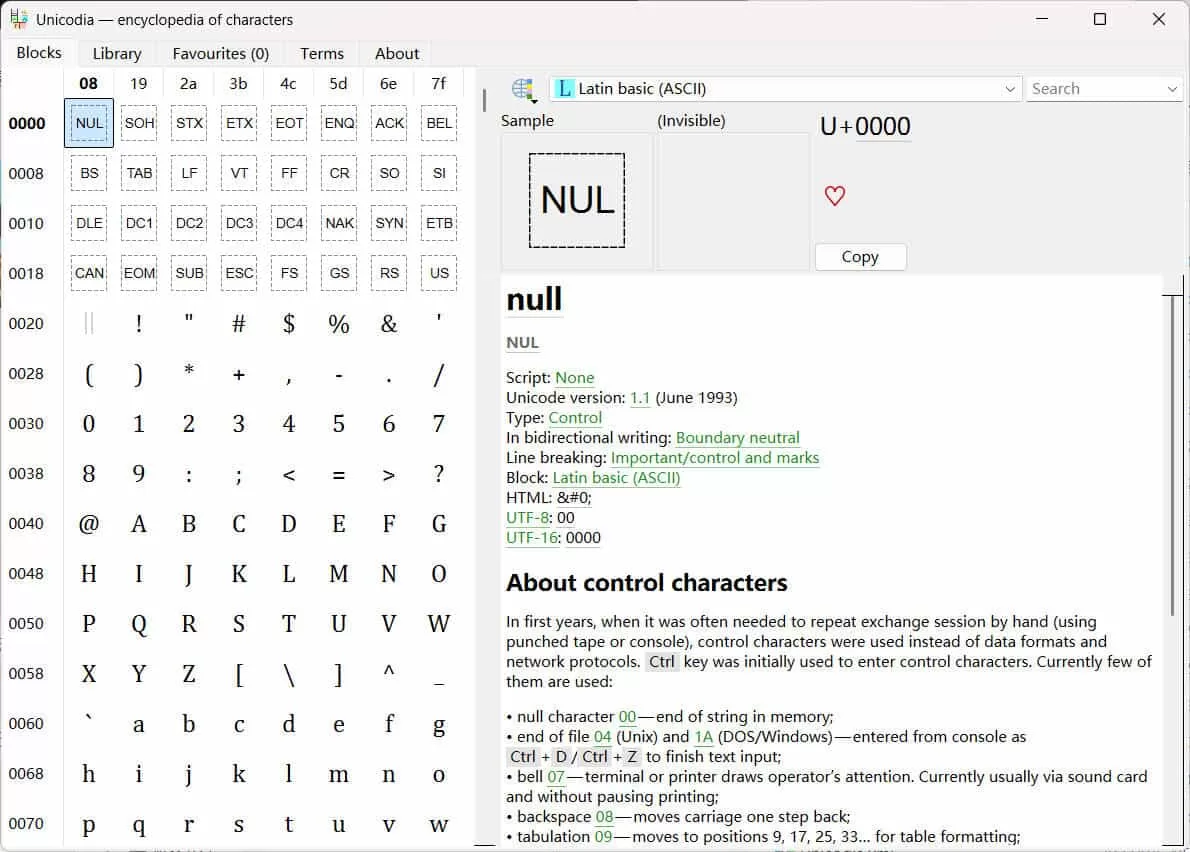 Unicode字符查询利器 Unicodia v3.1.2 绿色便携版下载