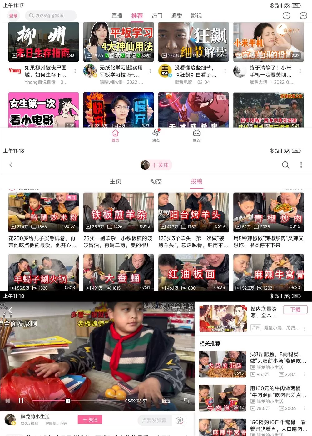 哔哩哔哩HD大屏版v1.46.0纯净版：去广告安卓平板B站客户端下载
