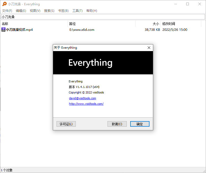 Everything v1.4.1.1032单文件版 极速文件搜索工具下载