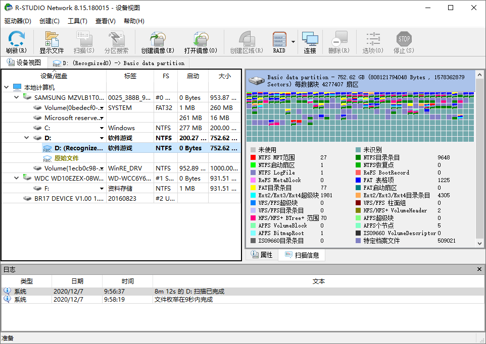 R-Studio v9.5.191742便携版 驱动级数据恢复软件下载